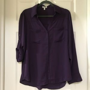 NWOT Express Purple Blouse